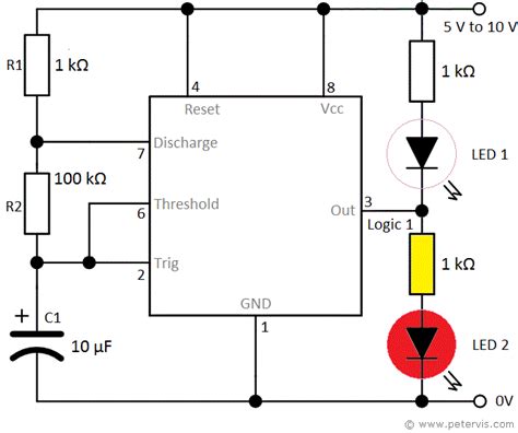 Led Flasher Circuit Diagram With