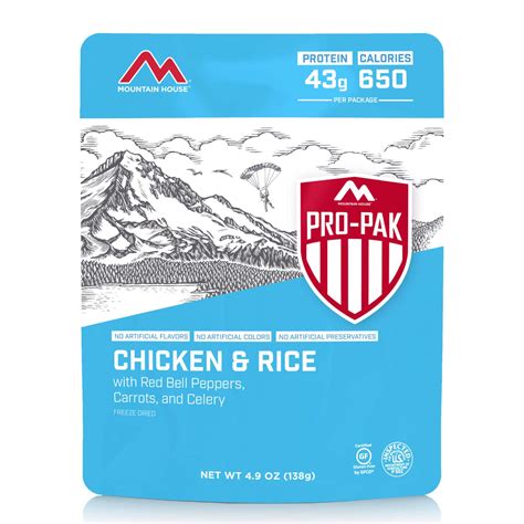 Mountain House Pro Pak Pouches Chicken And Rice