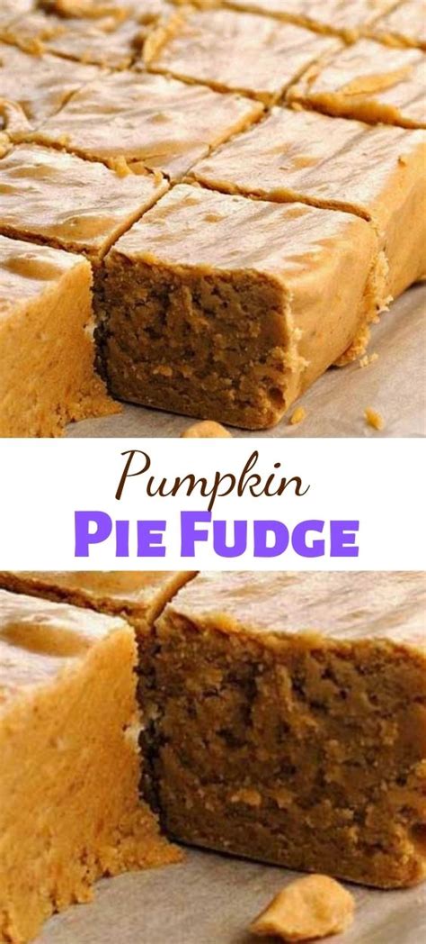 Pumpkin Pie Fudge Recipes