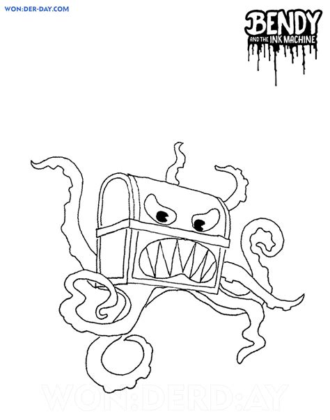 1 bestiary 1.1 physical fisher boris the wolf alice angel pokemon coloring pages fantasy dragon freddy s bendy and the ink machine cartoon games autumn art. Bendy and The Ink Machine Coloring Pages - Wonder-day.com