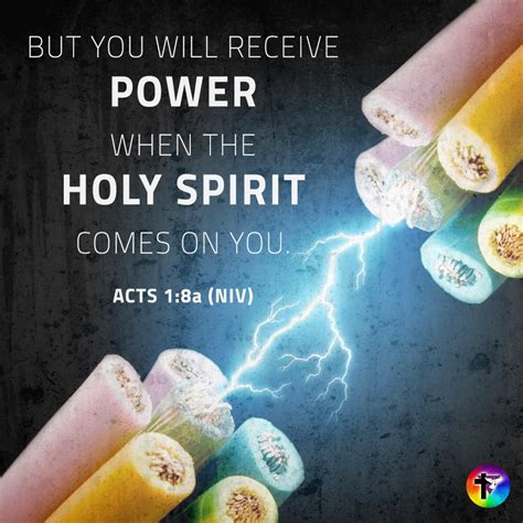 But You Will Receive Power When The Holy Spirit Comes On You Acts 18a