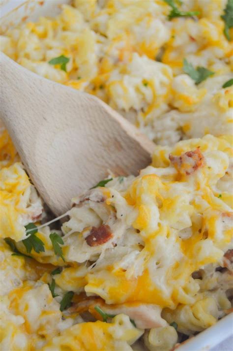 In a medium bowl, combine chicken with ½ teaspoon salt, ½ teaspoon pepper, and 2 tablespoons of ranch dressing mix. Chicken Bacon Ranch Casserole | Chicken bacon ranch ...