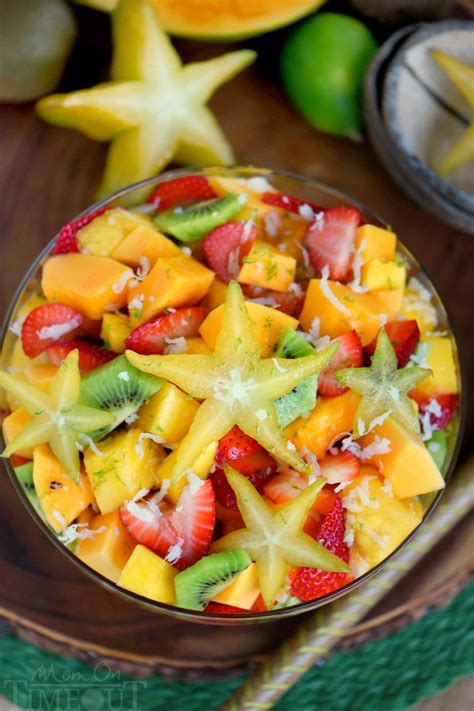 Tropical Fruit Salad With Honey Lime Dressing Mom On Timeout Best