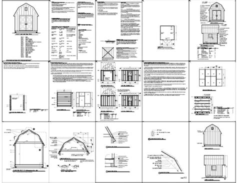 10x20 gable garden shed plans, 10x20 gambrel barn plans, 10x20 single slope lean to plans with free materials & cut list and cost estimate with shed building videos. Free Gambrel Shed Plans | Shed Plans Kits