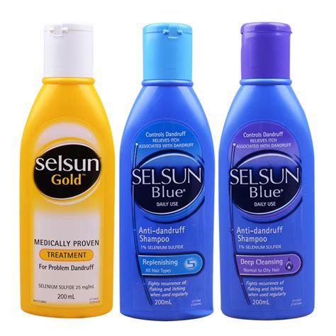 Selsun Blue Dandruff Medicated Shampoo Treatment Anti