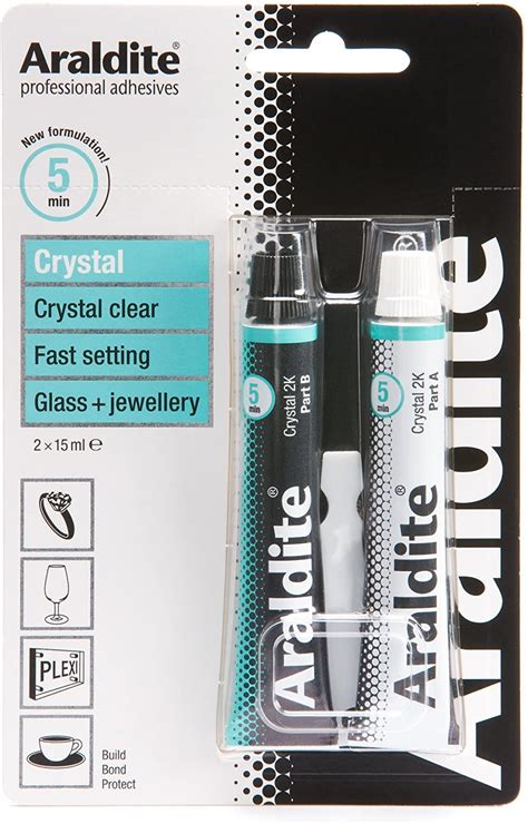Buy Araldite 2 Part Crystal Epoxy 2x15ml Clear Epoxy Resin Kit For