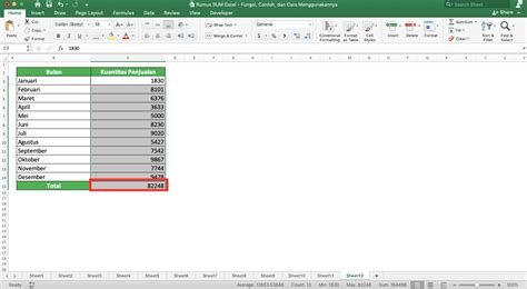 Rumus SUM Excel Fungsi Contoh Dan Cara Menggunakannya Compute Expert