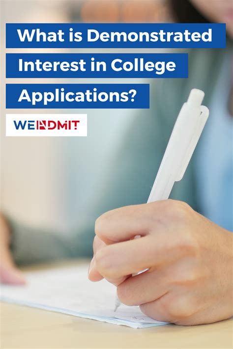 With So Many Colleges Now Measuring A Students Demonstrated Interest