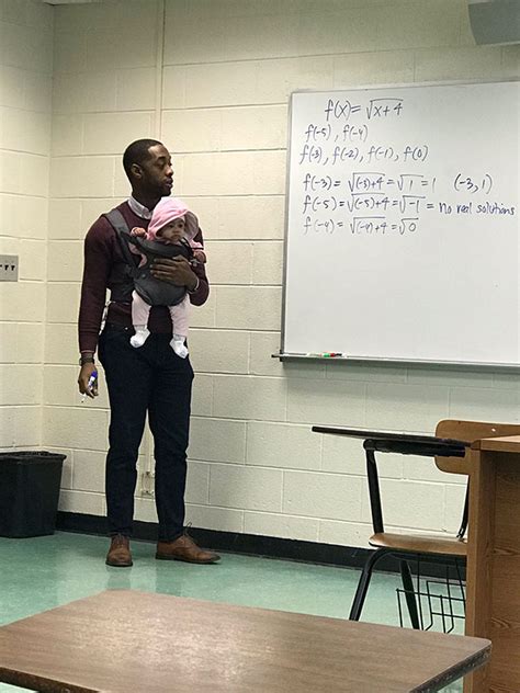 Teacher Goes Viral After Holding Students Baby So They Could Take
