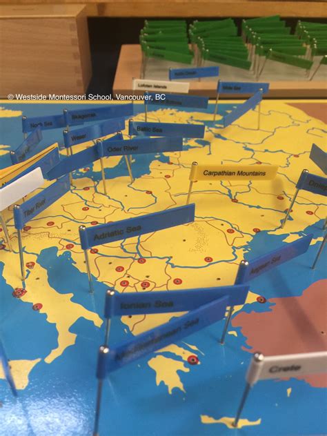 Working With The Montessori Continent Pin Maps From Nienhuis Labelling