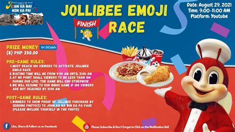 John Ka Na Win Ka Pa 🔲 Jollibee Emoji Race And Lets Play Lucky 30