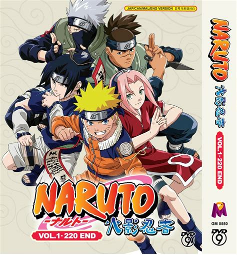 Naruto Episode 1 220 Japanese English Version Anime Dvd English