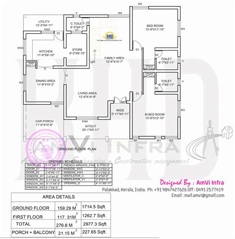 Monsterhouseplans.com offers 29,000 house plans from top designers. 5 bedroom house elevation with floor plan | Home Kerala Plans