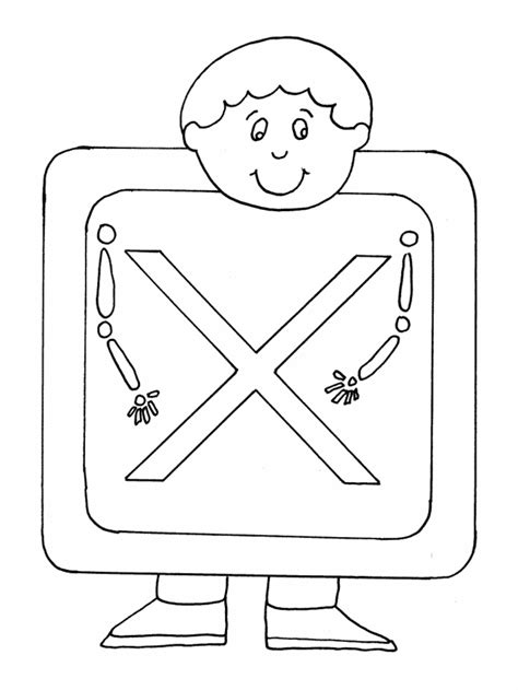 Letter People Coloring Pages Coloring Home