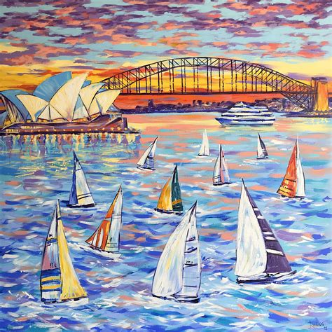 Sydney Harbour Sailing Art Lovers Australia