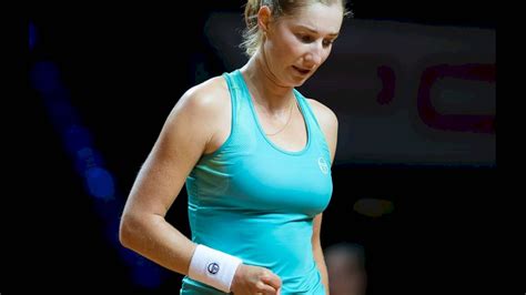 Download Ekaterina Makarova Exhausted After Match Wallpaper Wallpapers Com