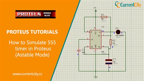 How To Simulate 555 Timer Astable Multivibrator Mode In Proteus