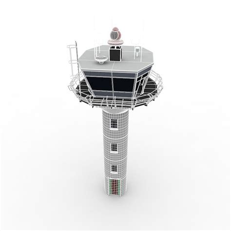 Airport Control Tower 3d Model Airport Control Tower Tower 3d Model