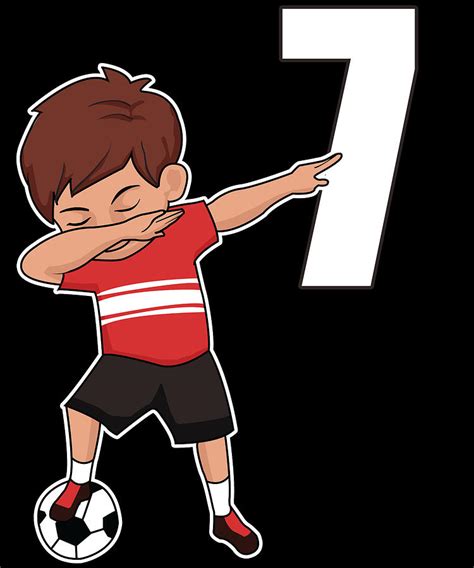 Awesome Soccer Player Number 7 Soccer Athlete Athletic Sports Team