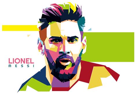 Lionel Messi Vector Wpap Wpap Art Lionel Messi Lionel Messi Posters