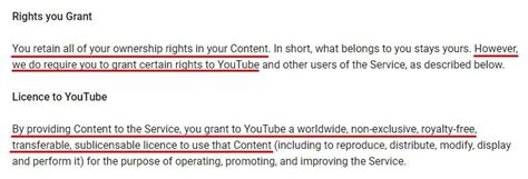 Youtube License Types Termsfeed