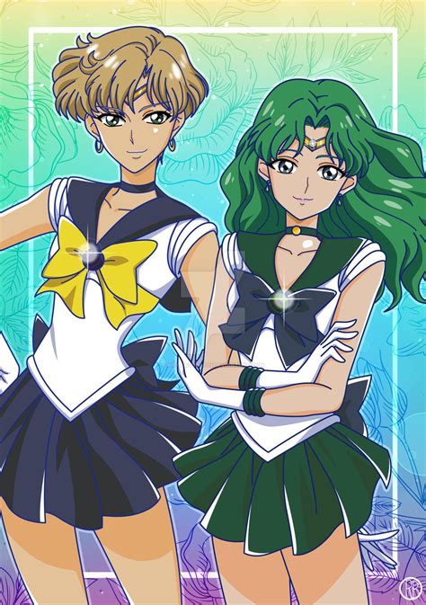 Sailor Uranus And Neptune Crystal Sailor Uranus Sailor Neptune Sailor Moon