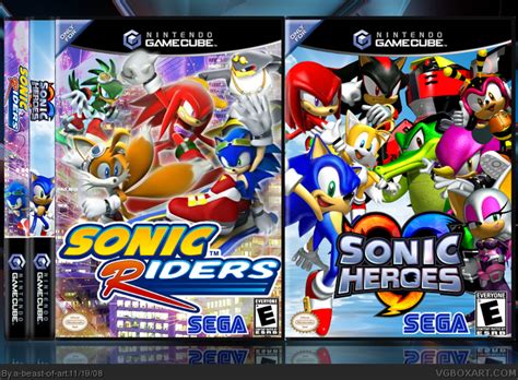 Sonic Riderssonic Heroes Gamecube Box Art Cover By A Beast Of Art