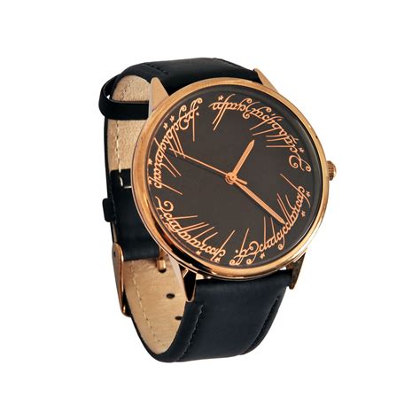 Lord Of The Rings Wristwatch Men The One Ring Elbenwald Leather