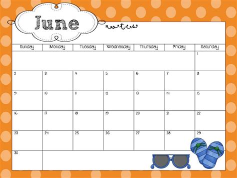Schedule Cute Monthly Calendar Template Microsoft Word With Border