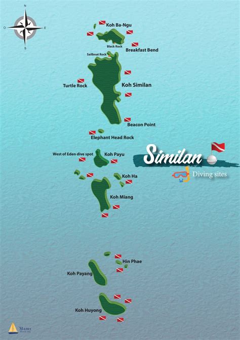 Scuba Diving Sites In The Similan Islands Phangnga Mamy Booking Blog