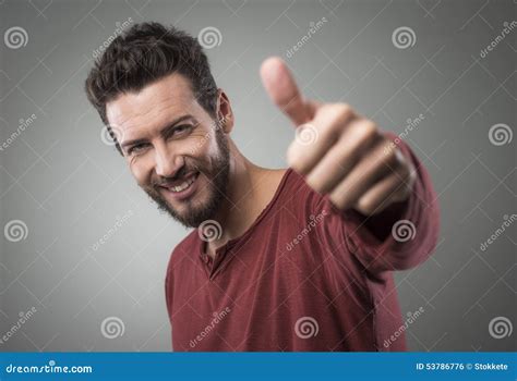 Cool Guy Thumbs Up Stock Photo Image 53786776