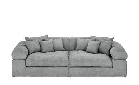 Was ist ein big sofa? smart Big Sofa Lianea | Silbergrau | Möbel Höffner