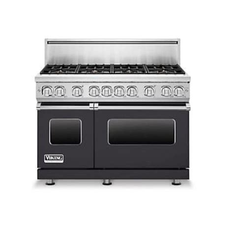 Viking Professional 7 Series 48 Inch 6 Burner Natural Gas Range With Griddle Graphite Gray