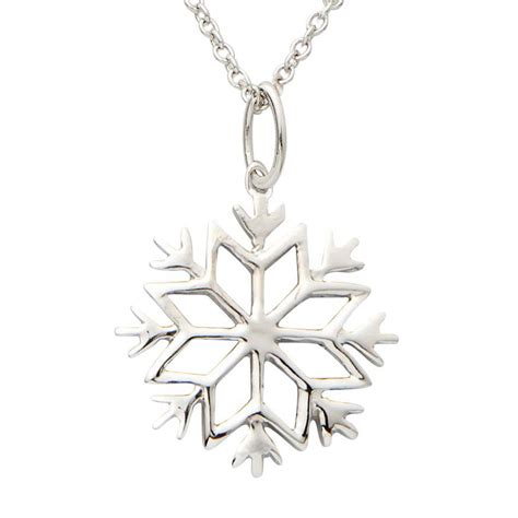 Sterling Silver Snowflake Necklace Forever Today By Jilco