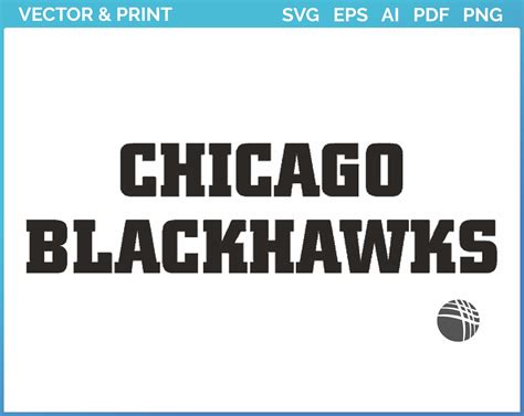 Chicago Blackhawks Wordmark Logo 1986 Hockey Sports Vector Svg