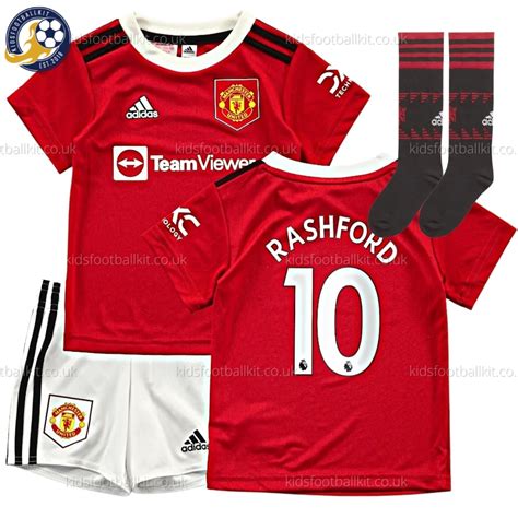 Manchester United Home Junior Kit Rashford 10 Printed 2223 Best Deal
