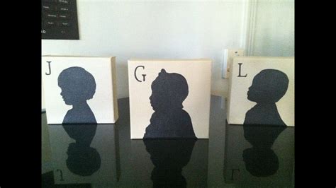 How To Make A Silhouette Painting Of Your Kid So Easy Youtube