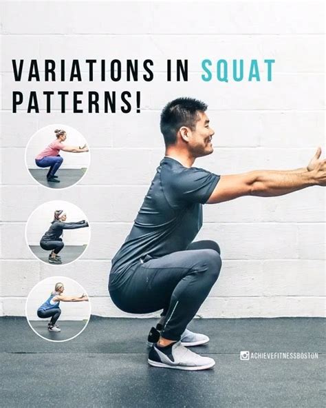 Achieve Fitness On Instagram Variations In Squat Movement Patterns