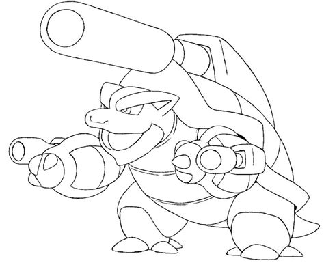 Pokemon mega evolution coloring pages. Desenho de Mega Blastoise para colorir - Tudodesenhos