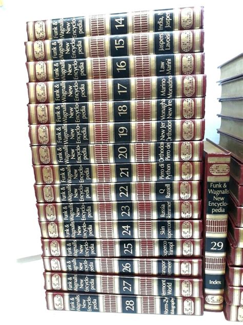 Funk And Wagnalls New Encyclopedia 29 Volumes Thesaurus Complete Set