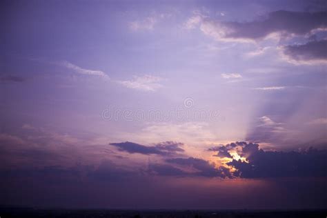 Purple Sunset Stock Photo Image Of Color Light Landscape 1326444