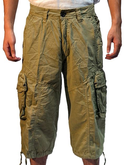 Stonetouch Mens Cargo 19 Inseam Capri Shorts 27ca Khaki Size 38