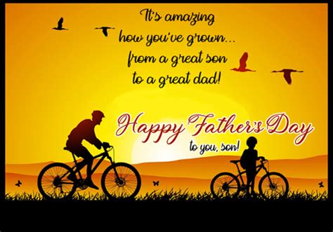 Happy Fathers Day My Son Free For Your Son Ecards 123 Greetings