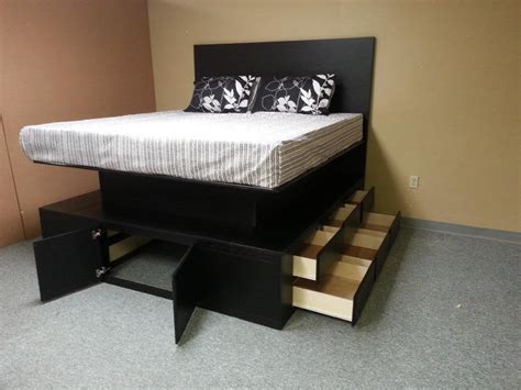 Floating Platform Bed With Drawers Custom By Chris Davis