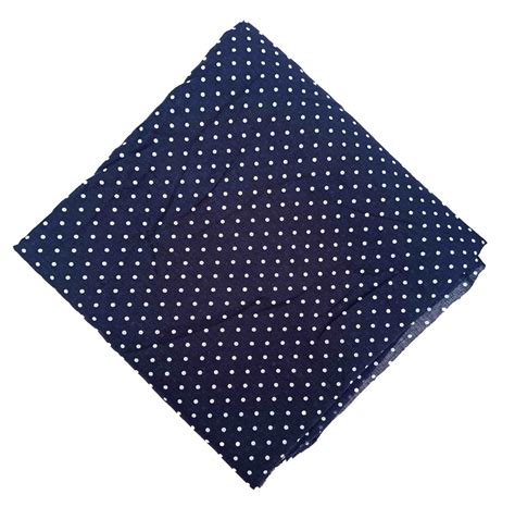Dark Blue Polka Dots Print Cotton Fabric Pc547 Blue