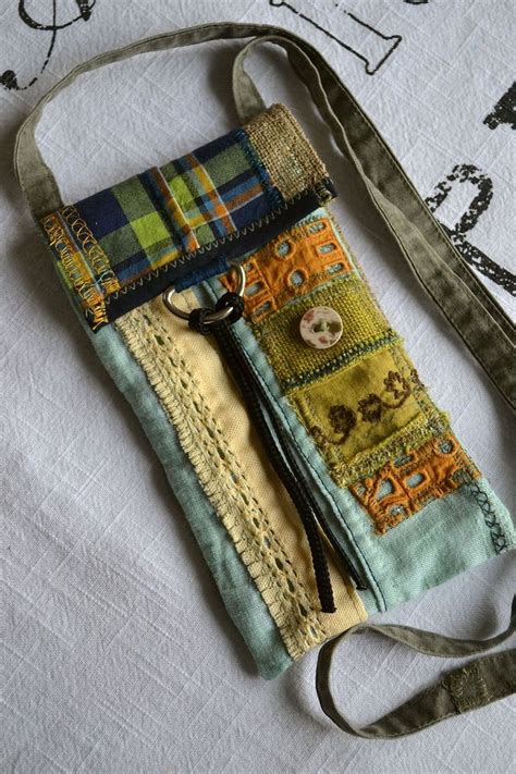 Neck Pouch Travel Wallet Boho Hippie Textile Necklace Secret Mini