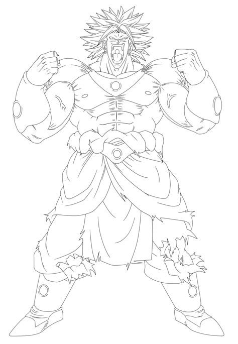 Today i provide here dragon ball legends hero tier list. LSSJ Broly lineart by Raykugen | Free clip art, Nanded ...