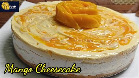 Easy No Bake Mango Cheesecake~no Eggno Gelatinno Agar~with Homemade