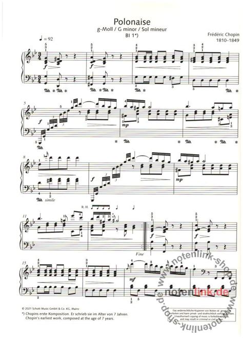 Chopin Frédéric Best Of Chopin Für Klavier Schott Music Im