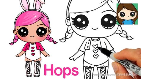 How To Draw A Lol Surprise Doll Hops Youtube